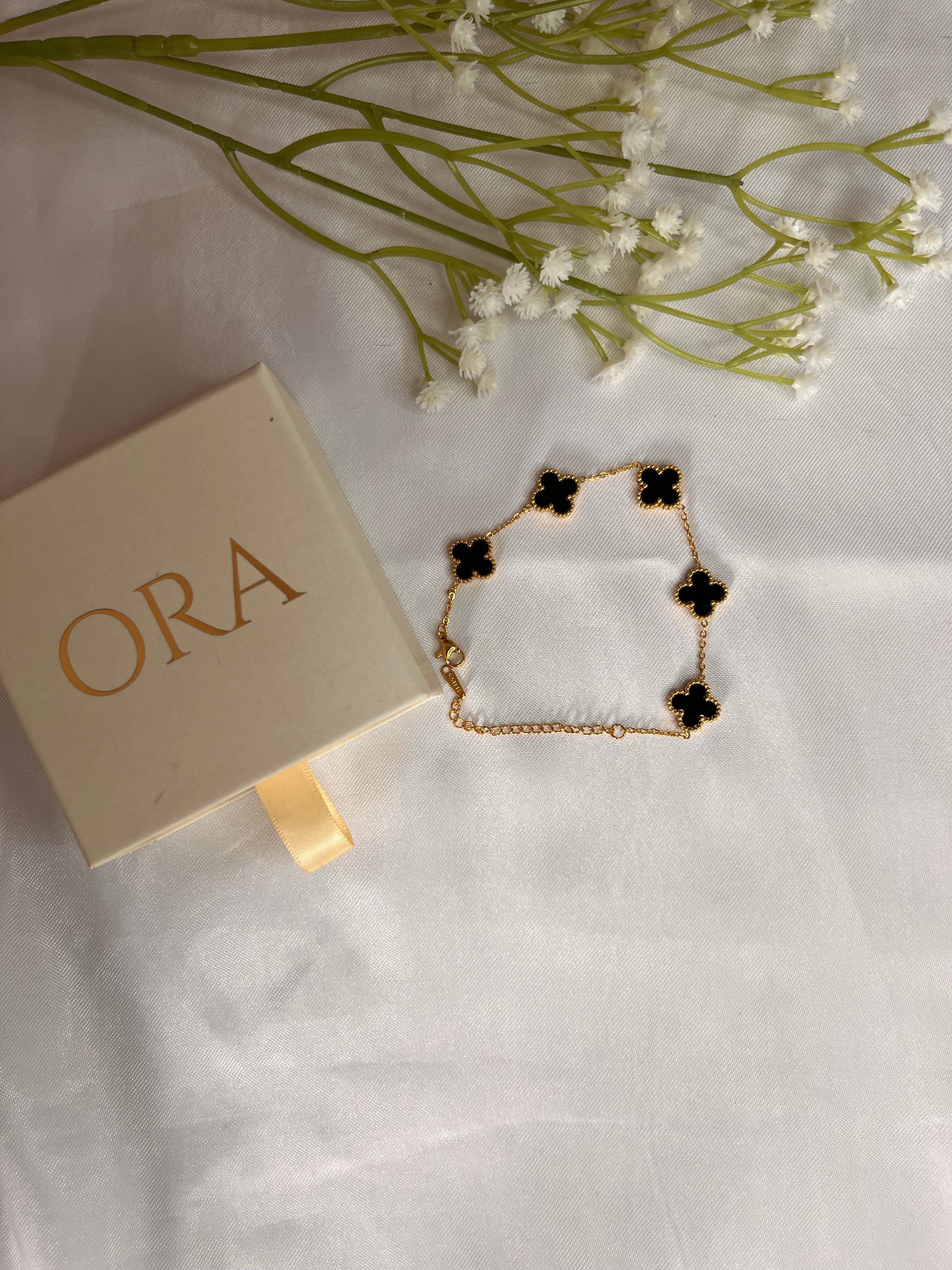 BLACK CLOVER CHAIN BRACELET - ORA