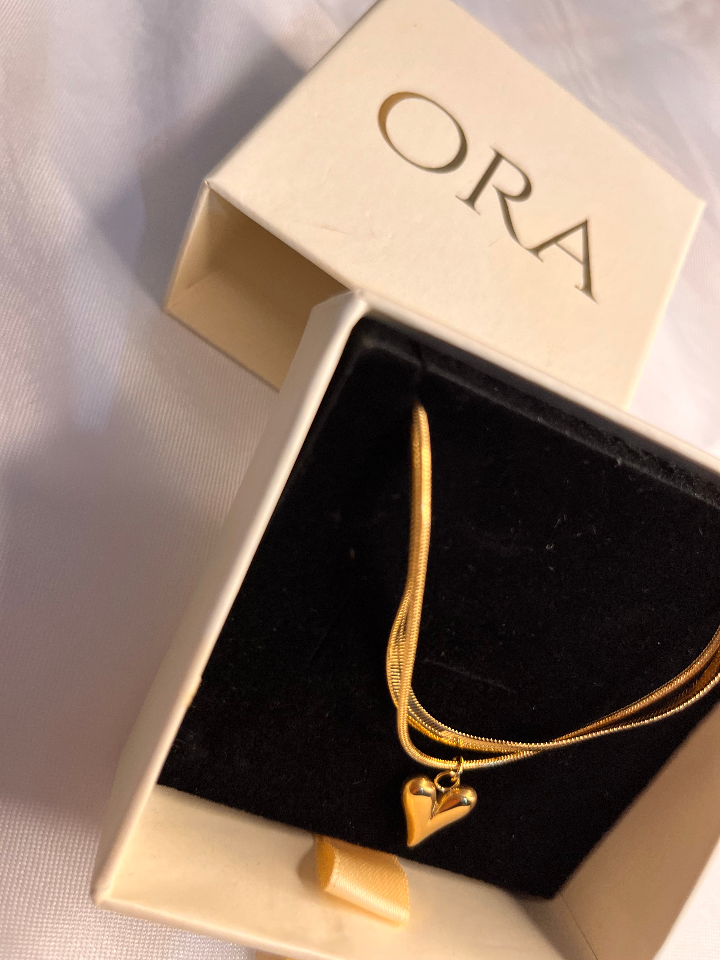 ORA DOUBLE LAYER HEART PENDANT - ORA